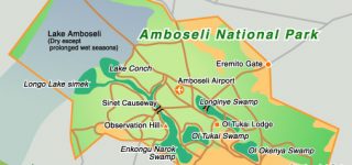 Amboseli National Park map
